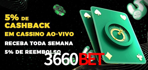 Promoções do cassino ao Vivo 3660Bet